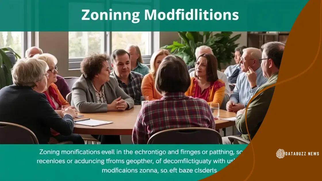 Community reactions to zoning modifications