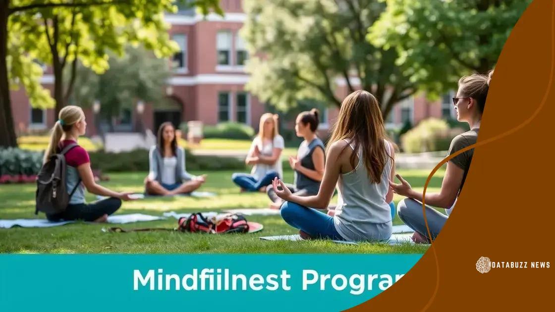 Benefits of mindfulness programs on campus